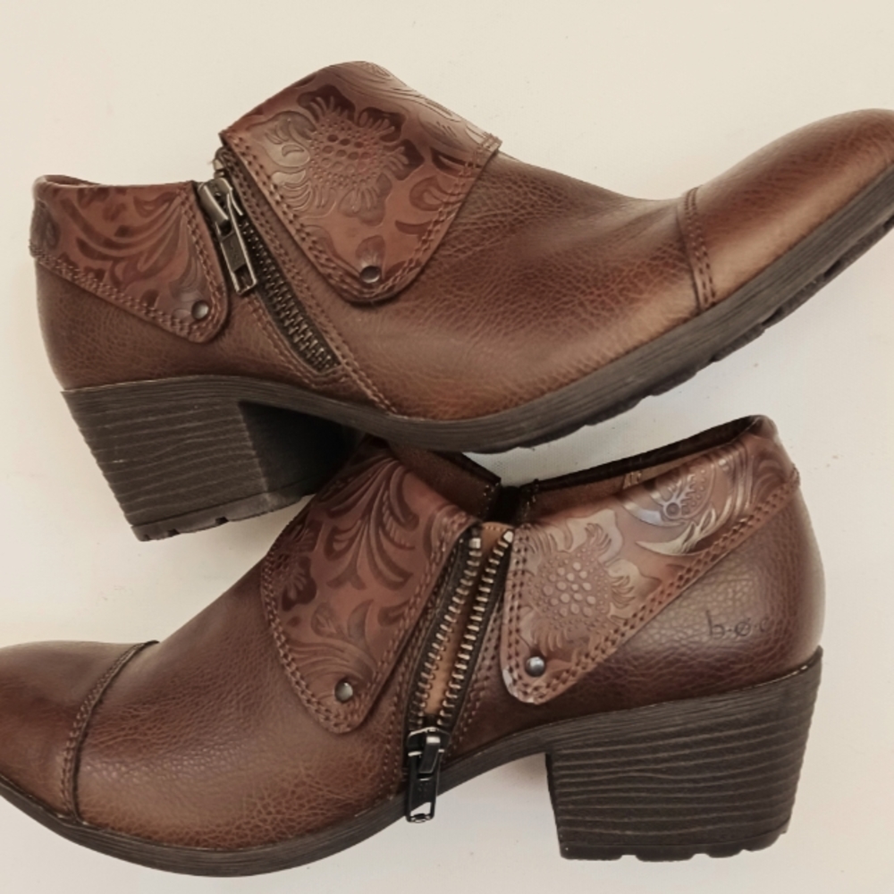 B.O.C embossed cuff Rosemela booties